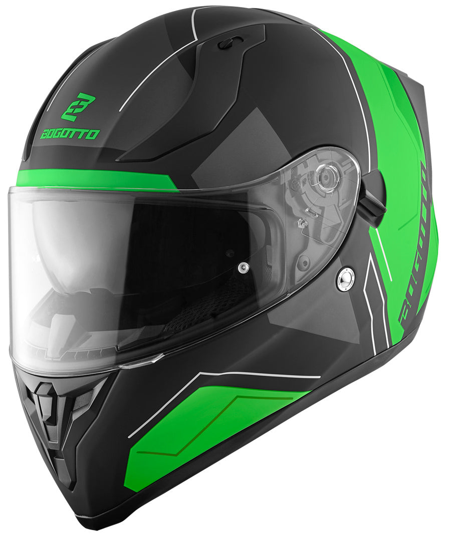 Bogotto V128 Strada Helmet#color_black-matt-green