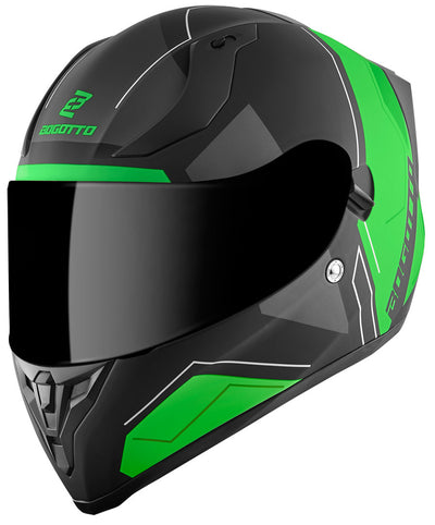 Bogotto V128 Strada Helmet#color_black-matt-green