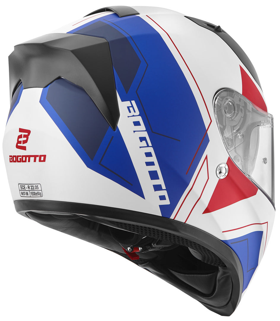 Bogotto V128 Strada Helmet#color_blue-red-white