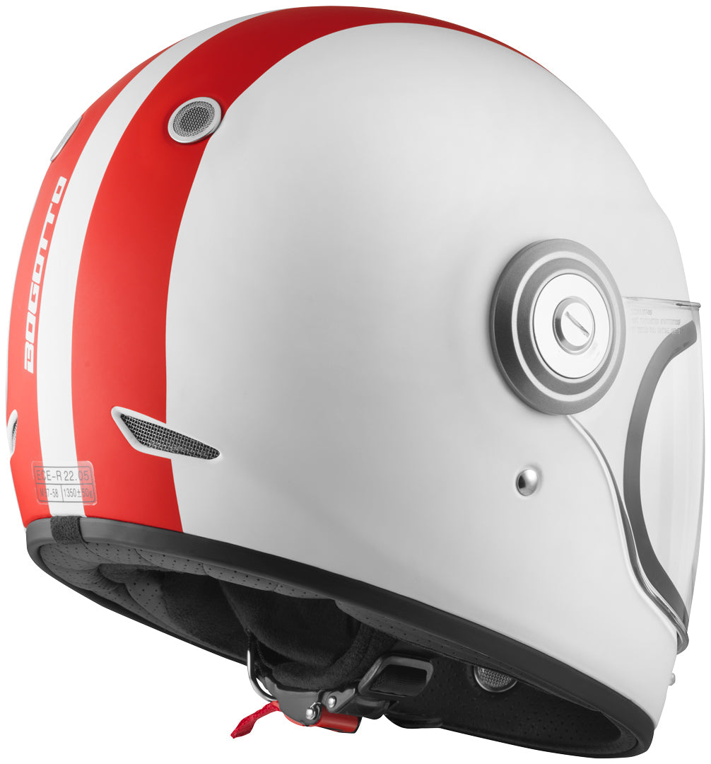 Bogotto V135 D-R2 Helmet#color_white-matt-red