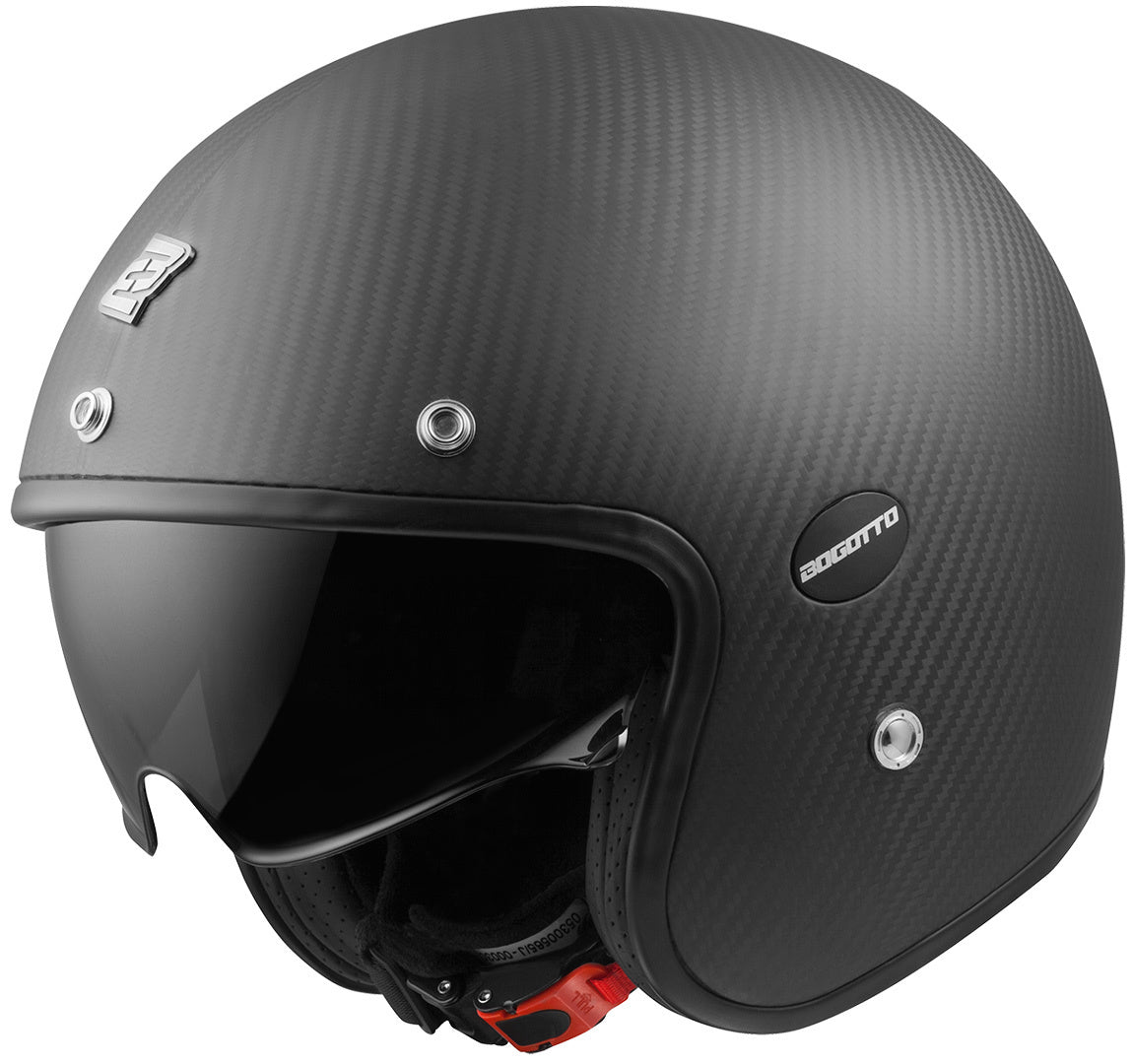 Bogotto V587 Carbon Jet Helmet#color_carbon-matt