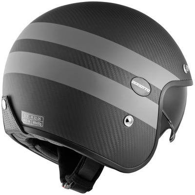 Bogotto V587 Crono Carbon Jet Helmet#color_black-matt-grey