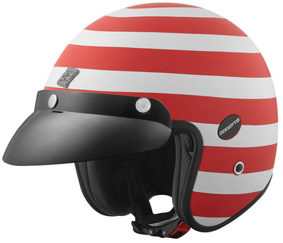 Bogotto V587 Scacchi Carbon Jet Helmet#color_red-white