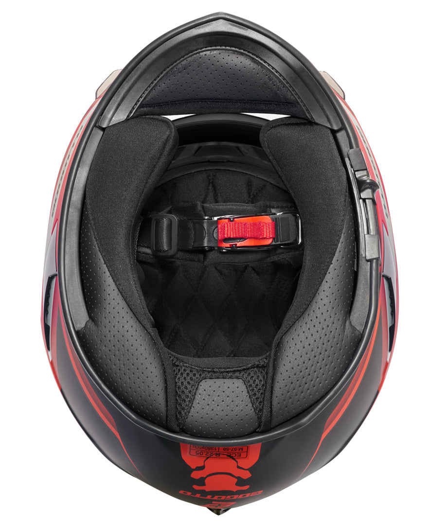 Bogotto V126 G-Evo Helmet#color_black-red