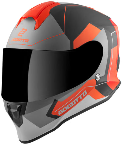 Bogotto V151 Sacro Helmet#color_black-matt-orange