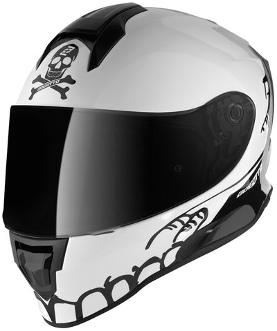 Bogotto V151 Skelly Kids Helmet#color_black-white