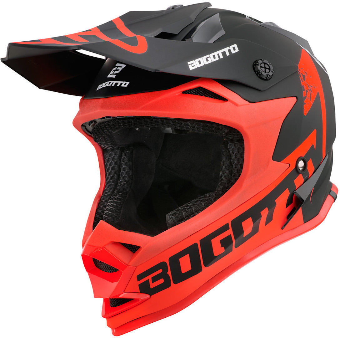 Bogotto V321 Soulcatcher Motocross Helmet#color_red-black