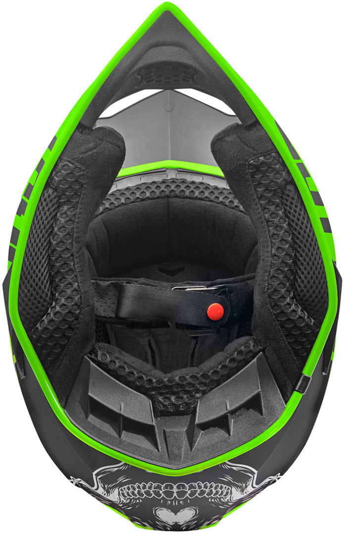 Bogotto V321 Soulcatcher Motocross Helmet#color_green-black