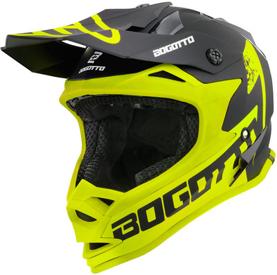Bogotto V321 Soulcatcher Motocross Helmet#color_yellow-black