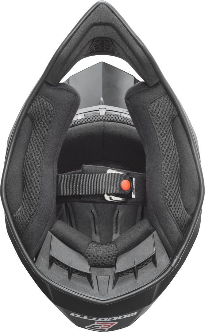 Bogotto V337 Solid Motocross Helmet#color_black-matt