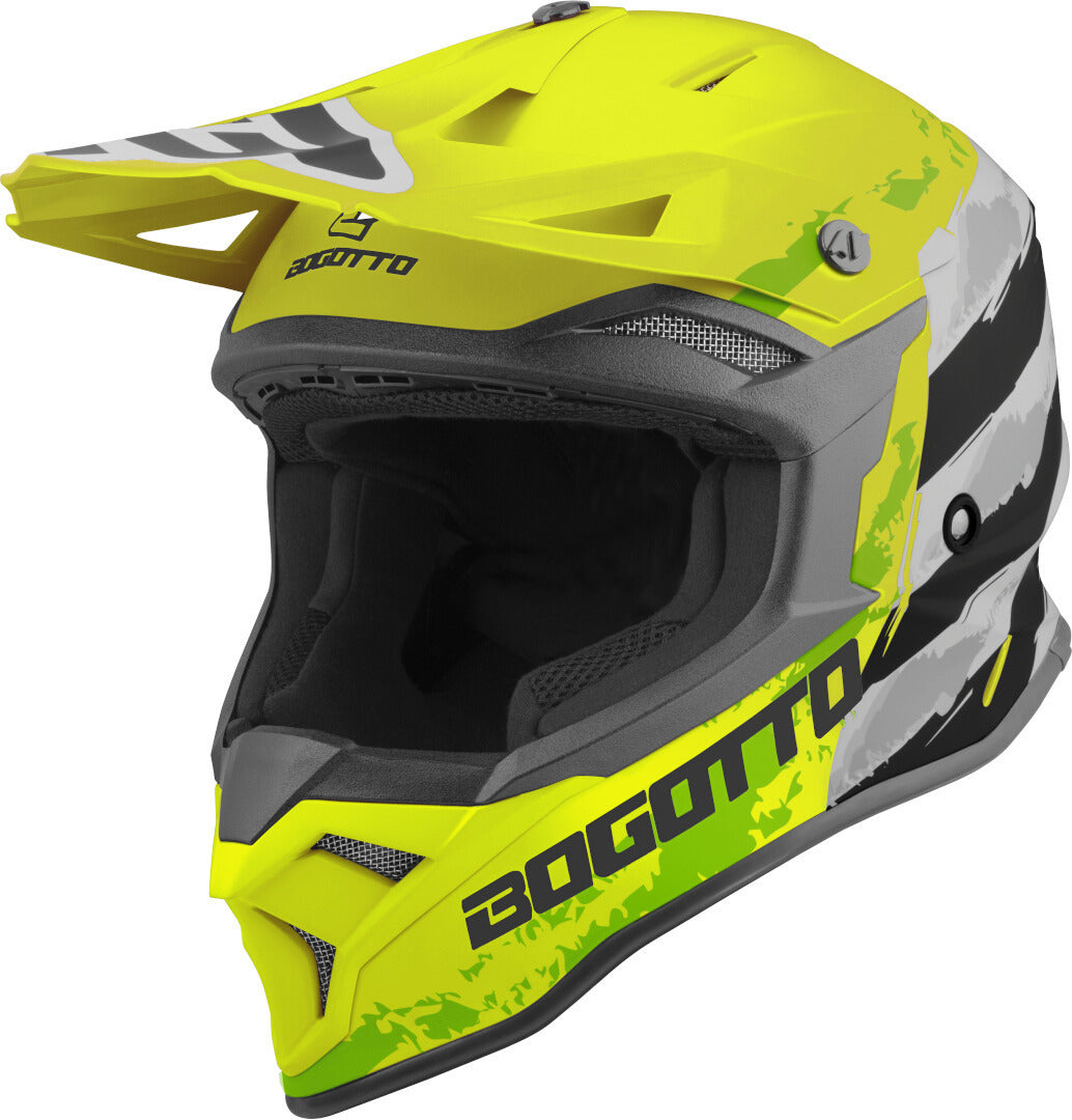 Bogotto V337 Wild-Ride cross helmet#color_yellow-black-white