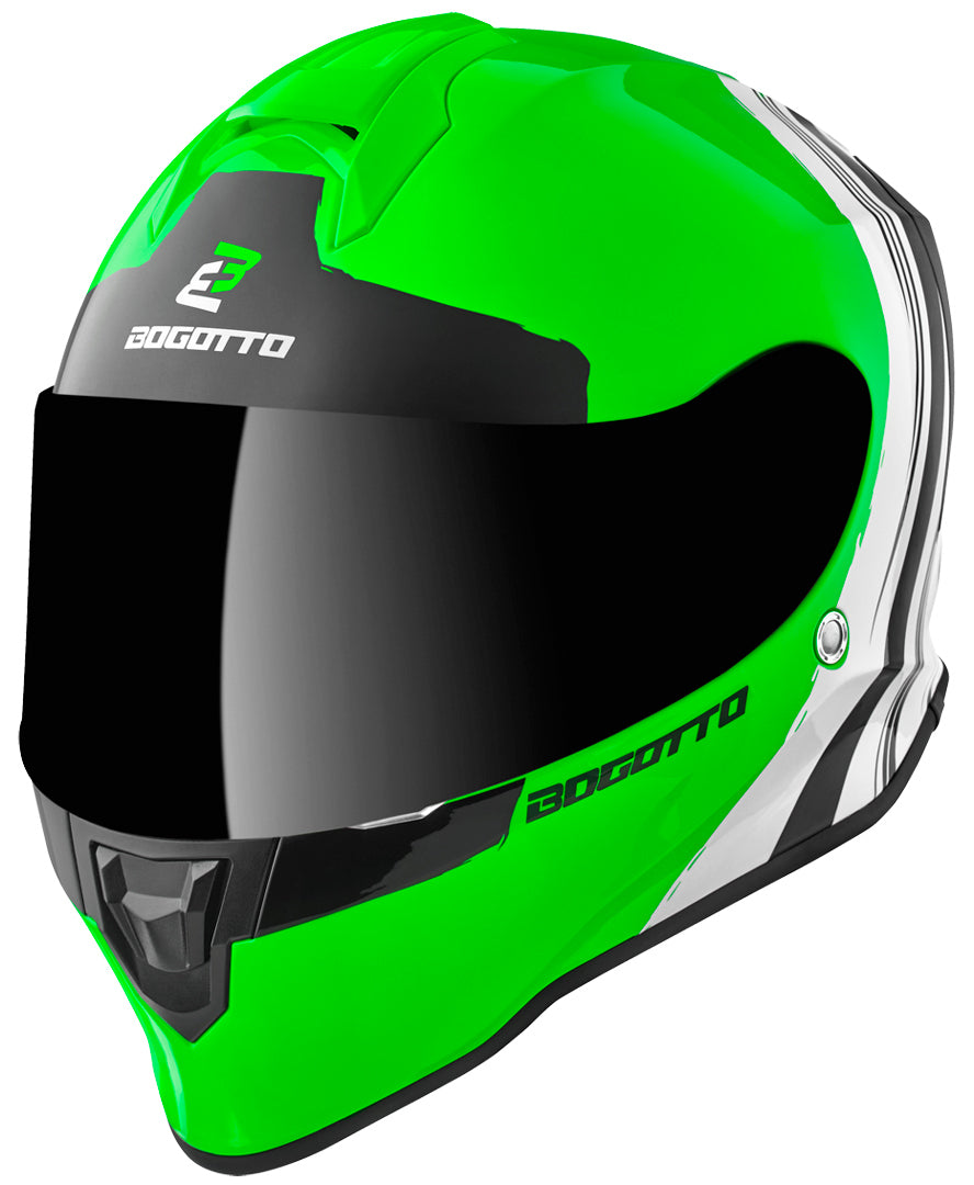 Bogotto V151 Wild-Ride Helmet#color_green-black-white