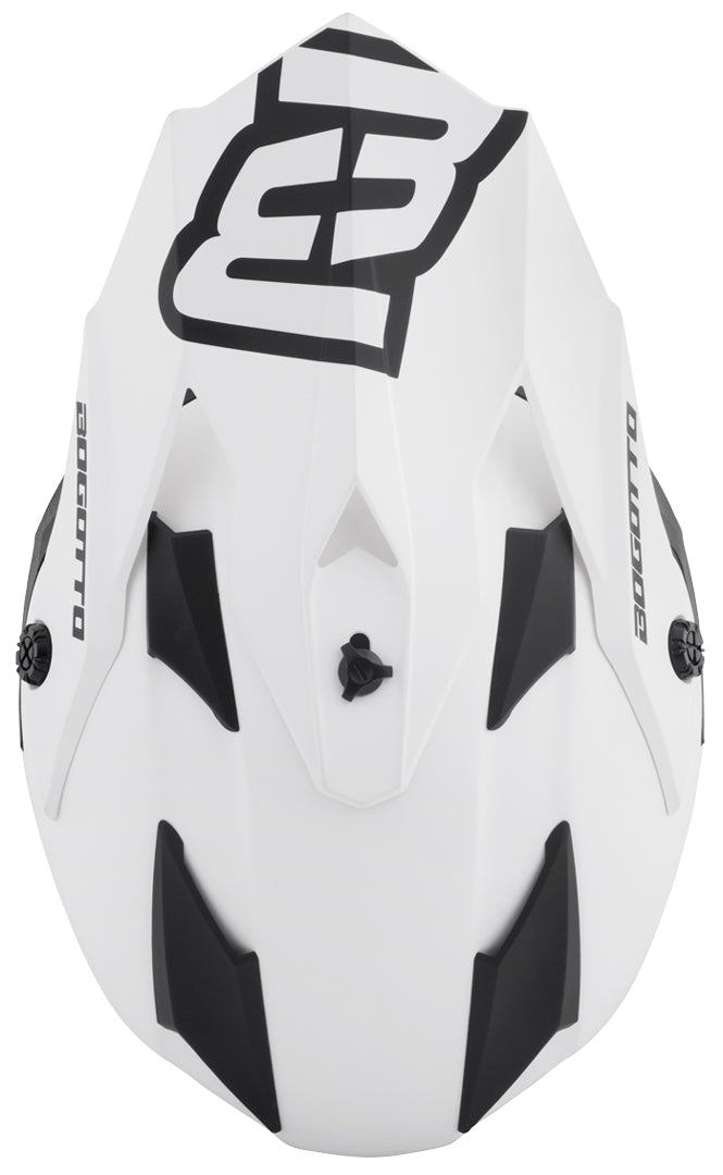 Bogotto V328 Fiberglass Motocross Helmet#color_white