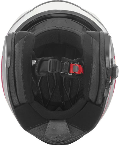 Bogotto V586 Detri BT Bluetooth Jet Helmet#color_black-red