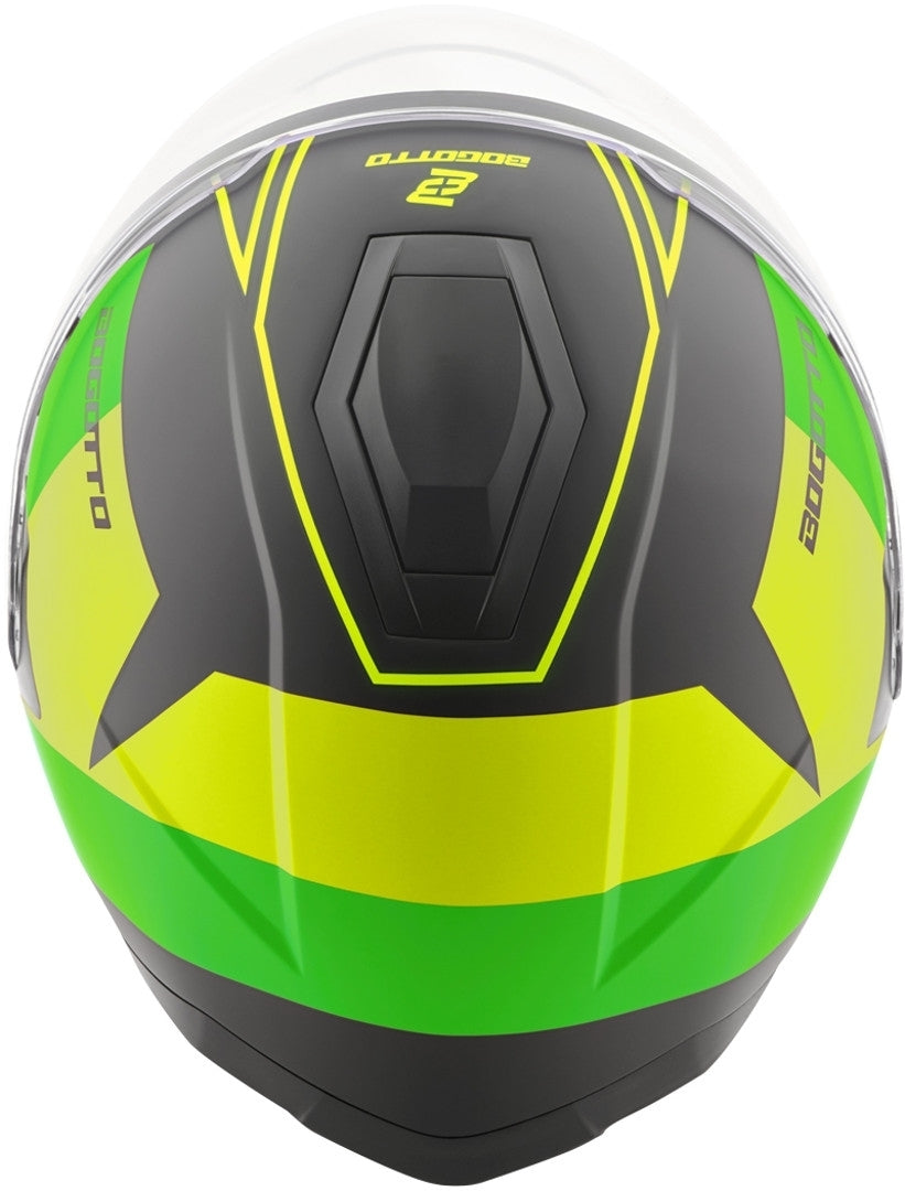 Bogotto V586 Detri BT Bluetooth Jet Helmet#color_black-green