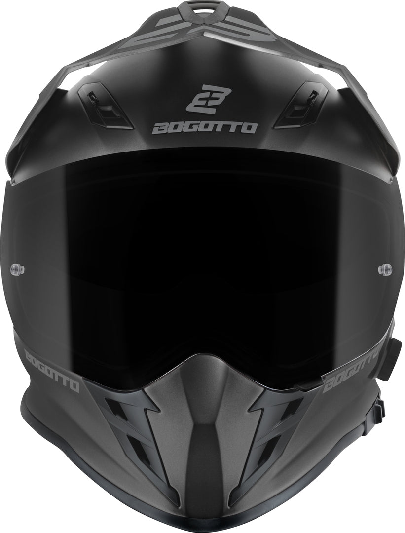 Bogotto H331 BT Bluetooth Enduro Helmet#color_black-matt