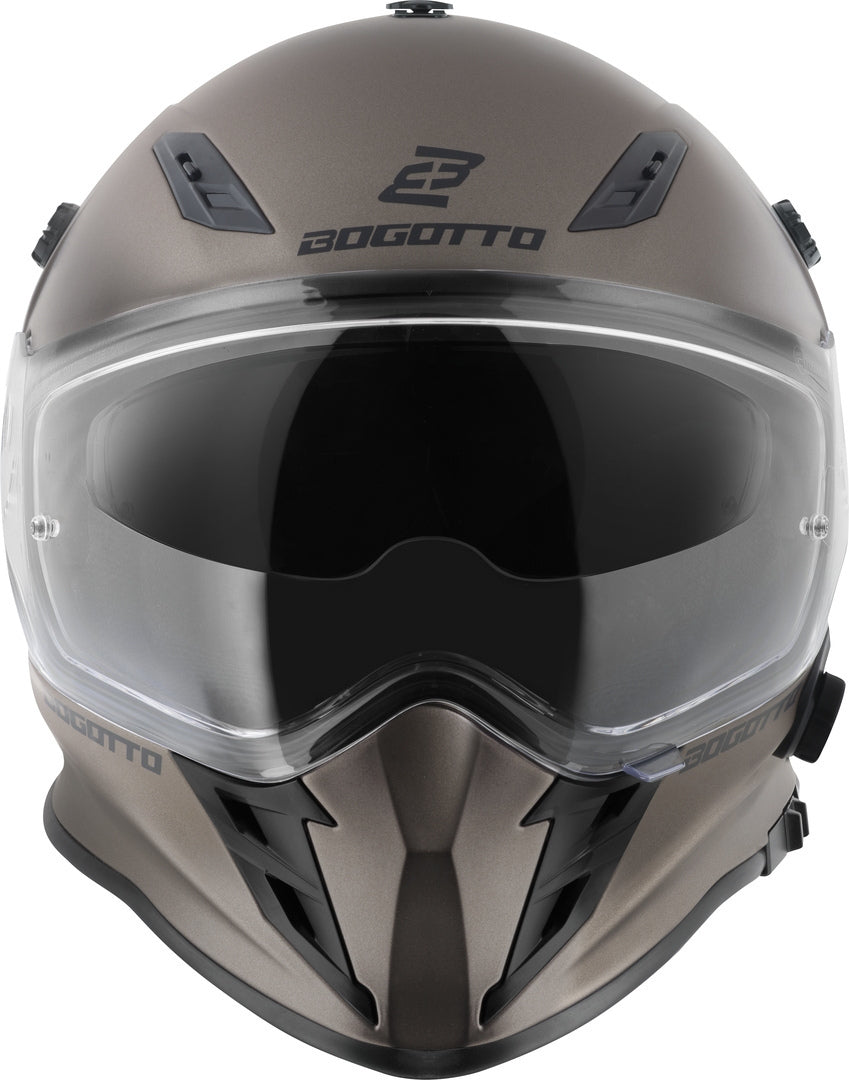 Bogotto H331 BT Bluetooth Enduro Helmet#color_brown-matt