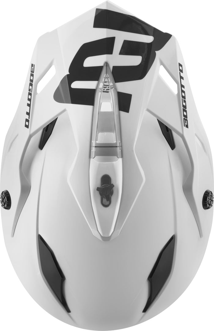 Bogotto H331 BT Bluetooth Enduro Helmet#color_white-matt