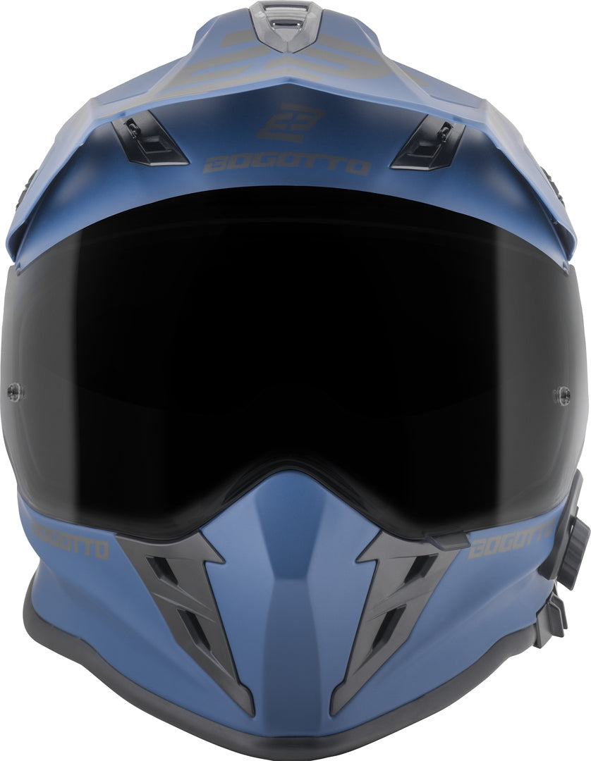 Bogotto H331 BT Bluetooth Enduro Helmet#color_blue-matt