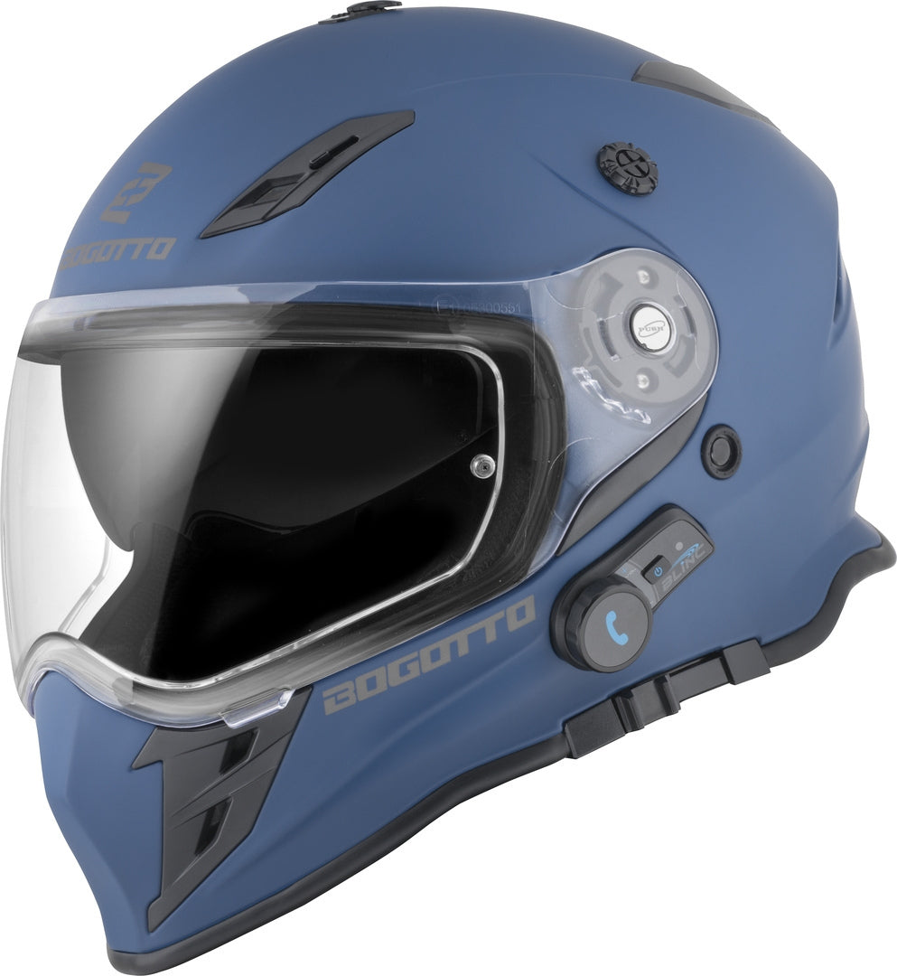 Bogotto H331 BT Bluetooth Enduro Helmet#color_blue-matt