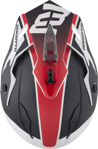 Bogotto H331 BT Tour EVO Bluetooth Enduro Helmet#color_black-matt-red-white