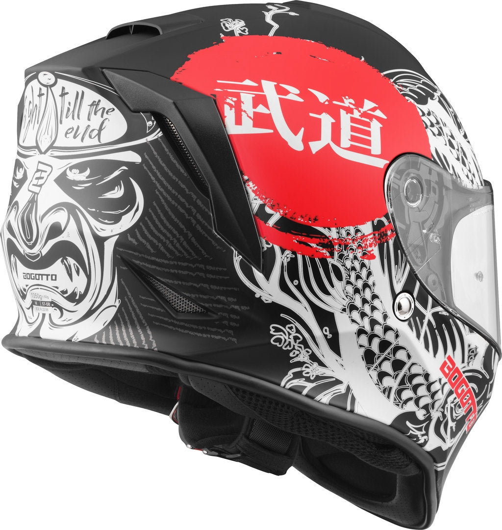 Bogotto H151 Shinee Helmet#color_white-red