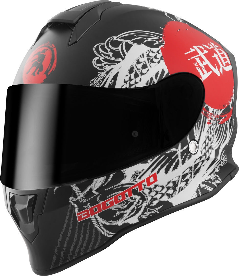 Bogotto H151 Shinee Helmet#color_white-red