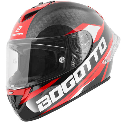 Bogotto FF104 SPN Carbon Helmet#color_red-black