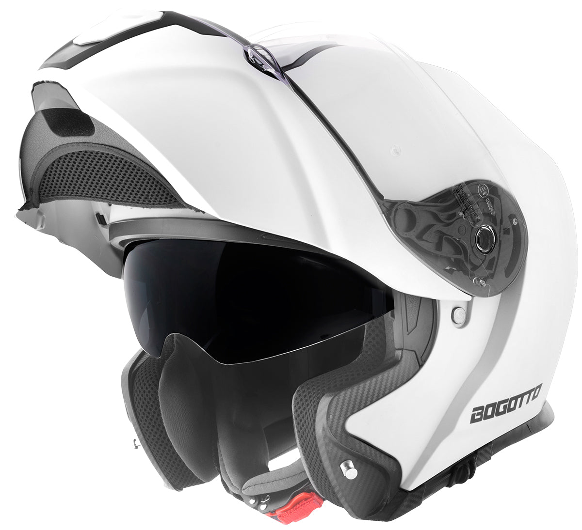 Bogotto FF403 Flip-Up Helmet#color_white-matt