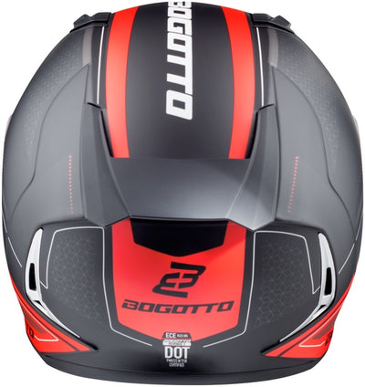 Bogotto FF110 Cinder Helmet#color_black-matt-red