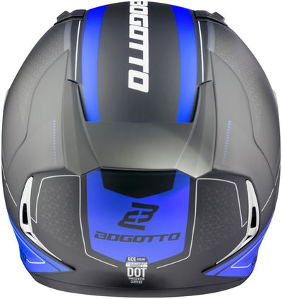 Bogotto FF110 Cinder Helmet#color_black-matt-blue