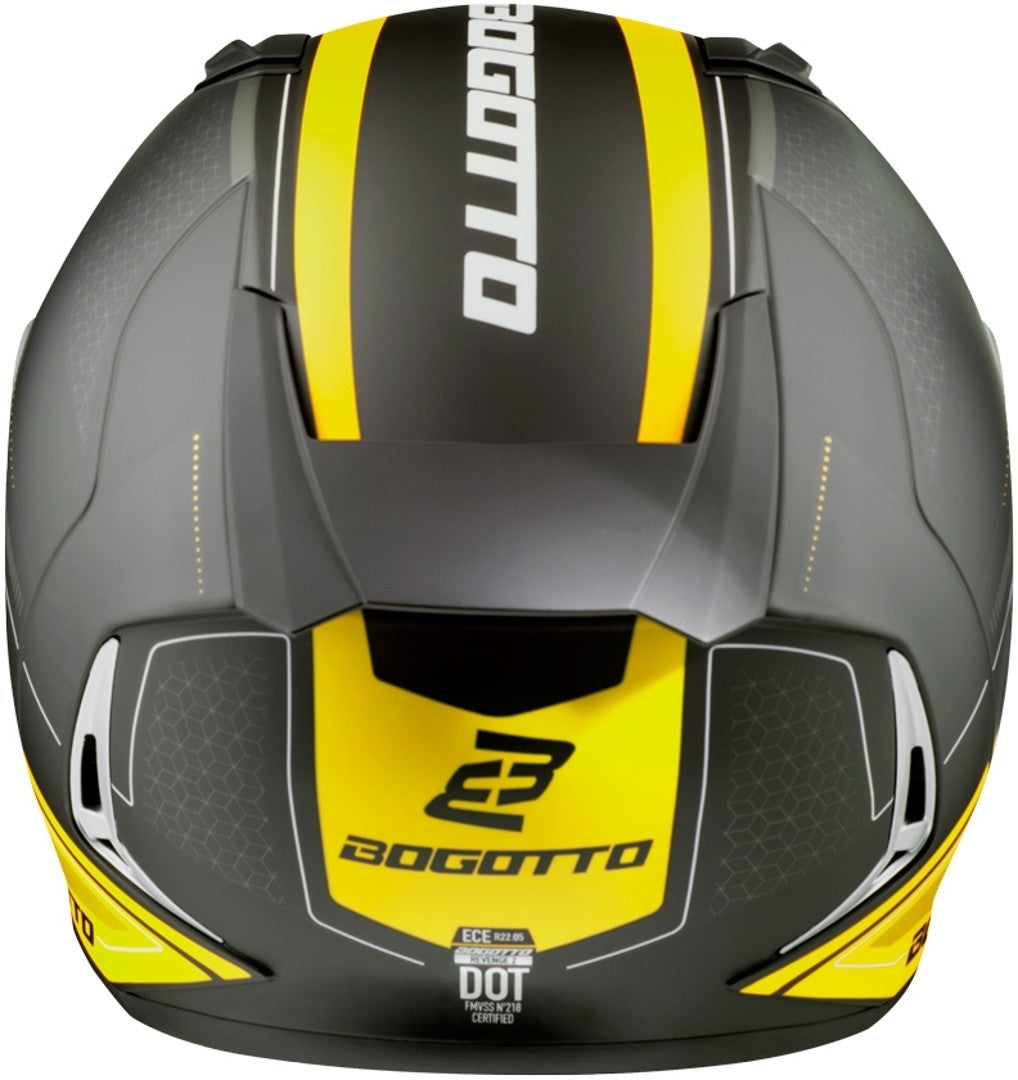 Bogotto FF110 Cinder Helmet#color_black-matt-yellow