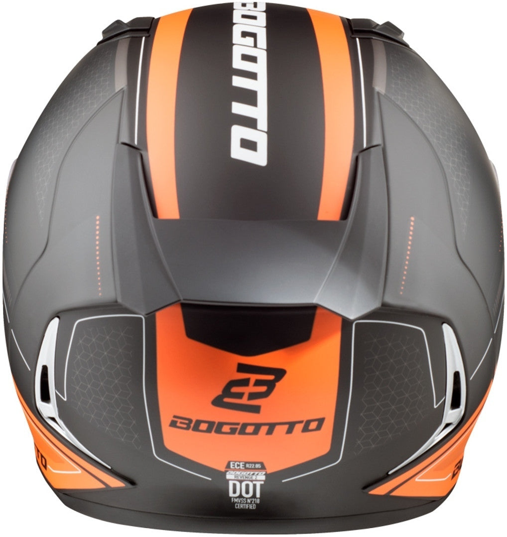 Bogotto FF110 Cinder Helmet#color_black-matt-orange