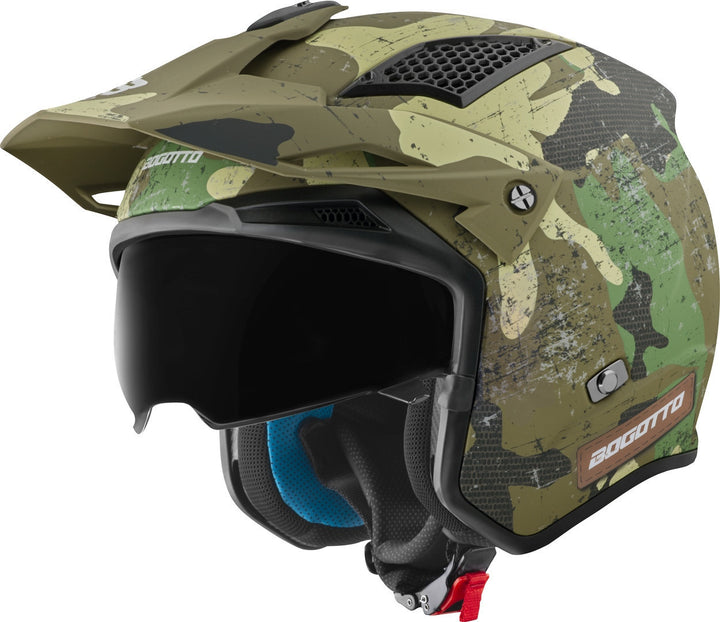 camouflage helmet motorcycle Bogotto Radic Camo 22.06 Helmet
