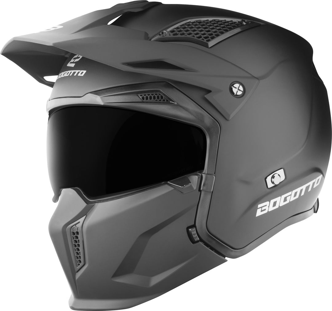 Casco Moto Bogotto Radic Scratch ECE 22.06 - Titanio Opaco Taglia L Con Visiera UV - 2