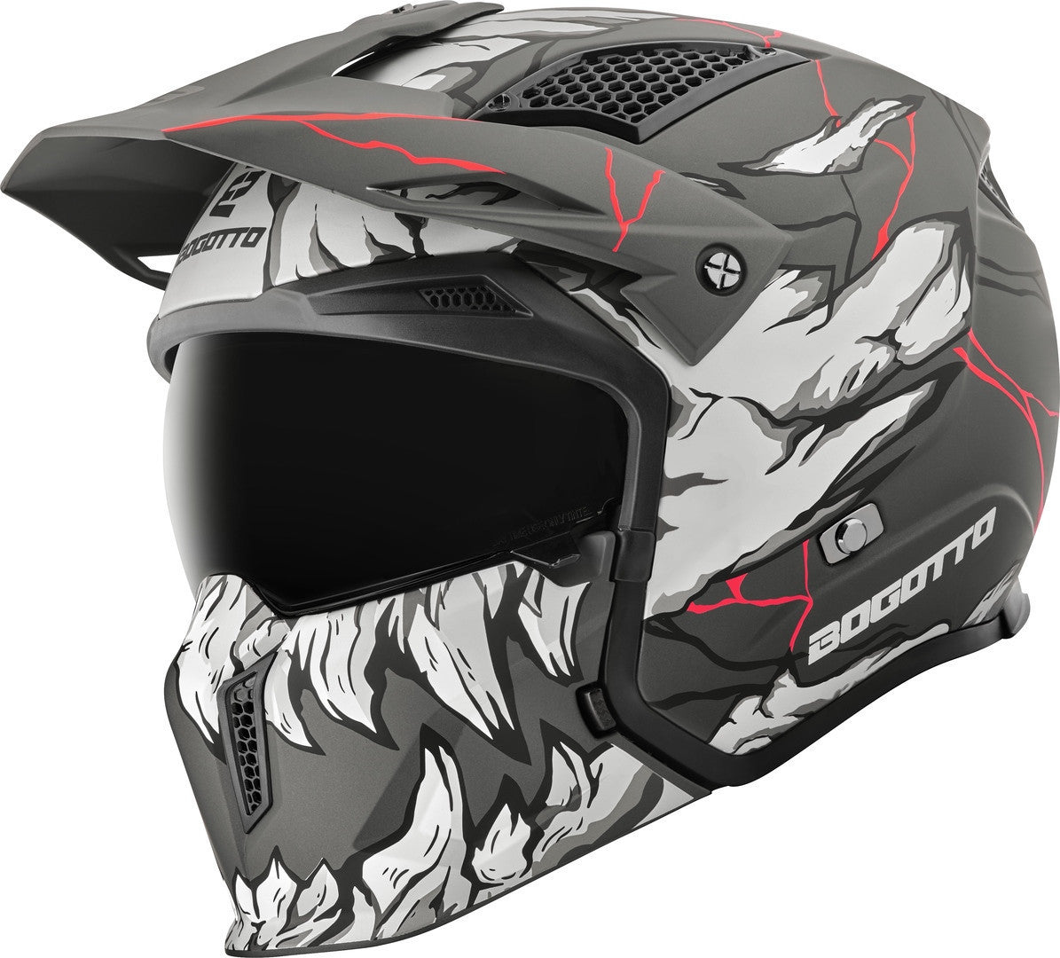 Bogotto Radic Skulash 22.06 Helmet#color_grey-black