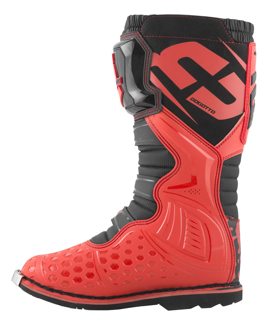 Bogotto MX-3 Camo Motocross Boots#color_red-black