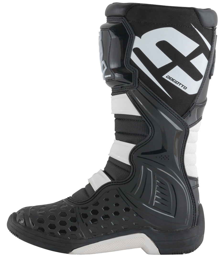 Bogotto MX-5 Motocross Boots#color_black-white