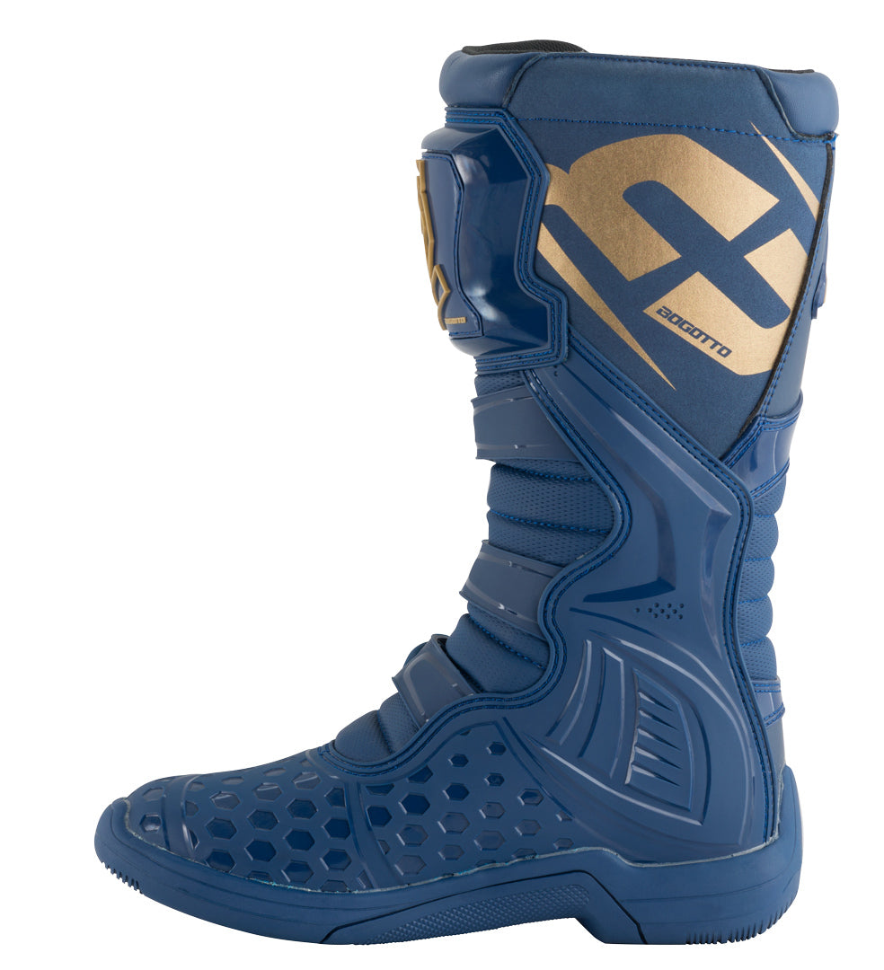 Bogotto MX-5 Motocross Boots#color_blue-gold