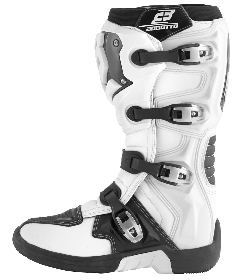 Botas De Motocross Bogotto MX-6 - Talla 44, Color Azul/amarillo, Protección EN 13634
