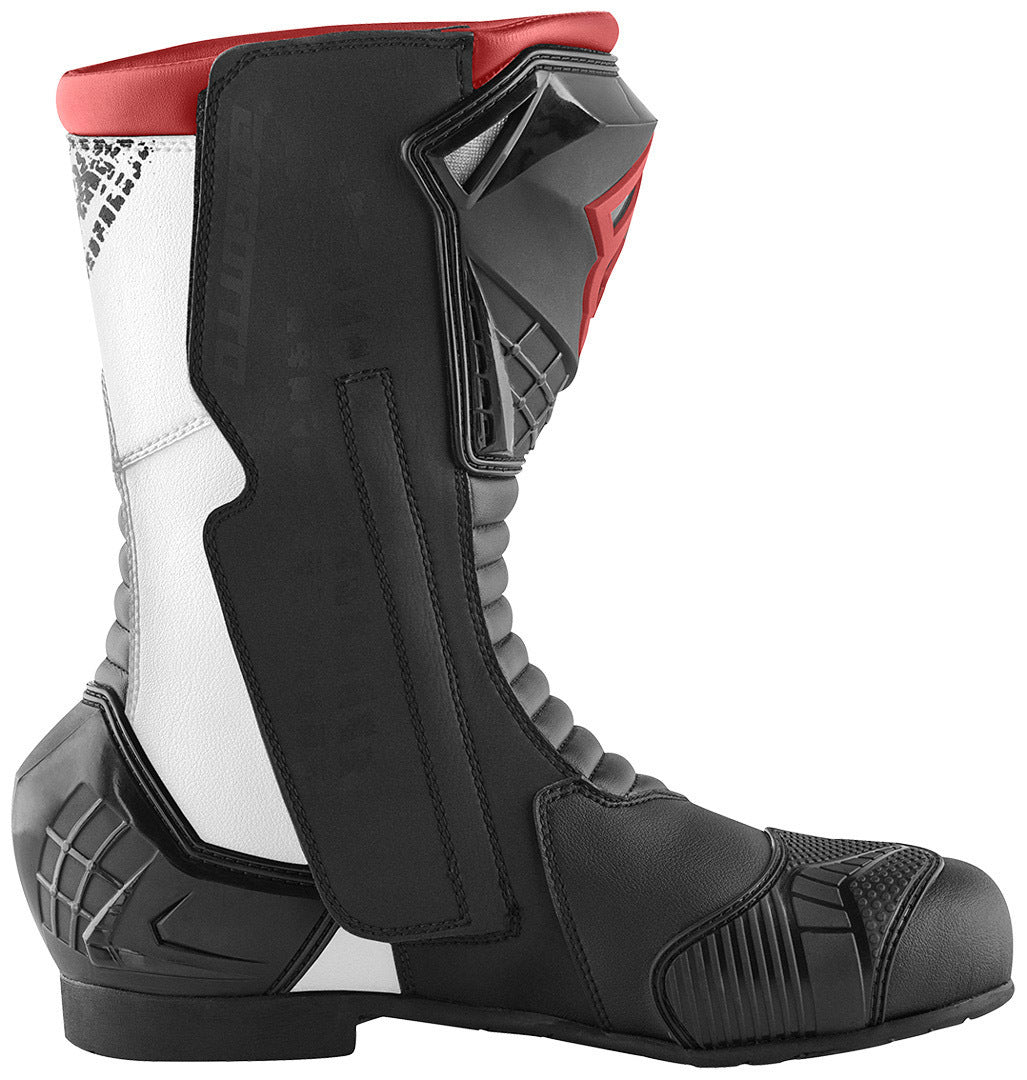 Bogotto Losail Evo Motorcycle Boots#color_black-white-red