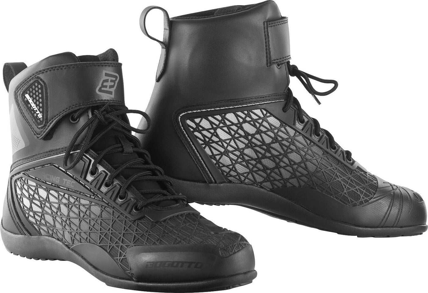 Bogotto Aaron Motorcycle Boots#color_black-white