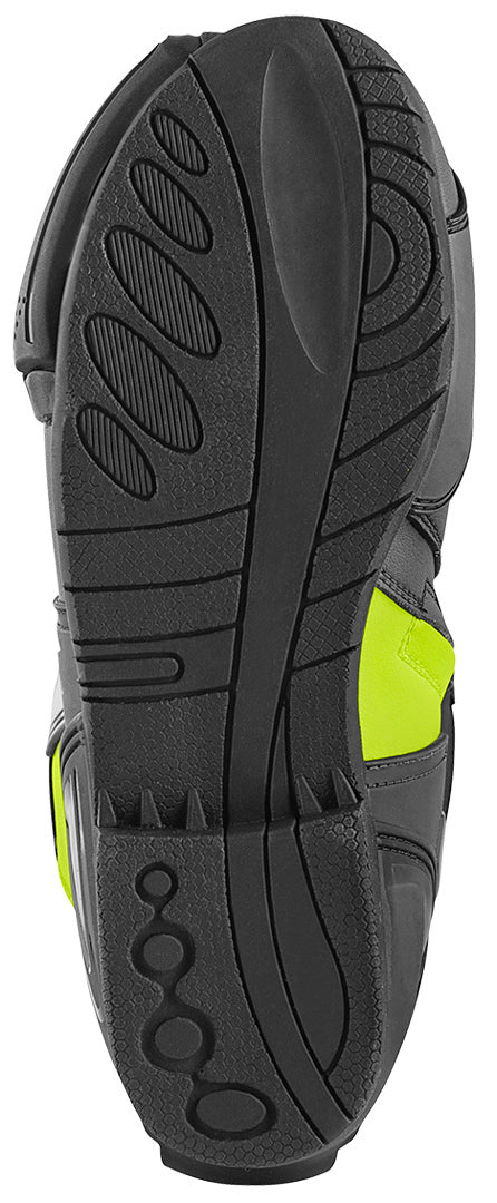 Bogotto Assen Motorcycle Boots#color_black-yellow-fluo