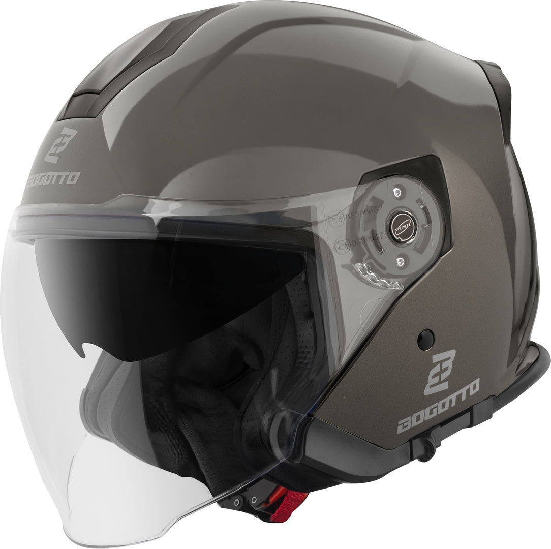 Bogotto H586 Solid Jet Helmet#color_anthracite