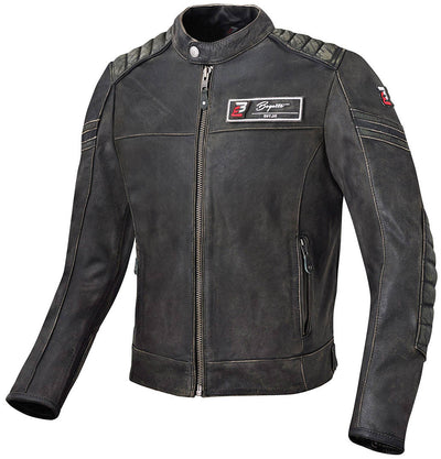 Bogotto Detroit Motorcycle Leather Jacket#color_black
