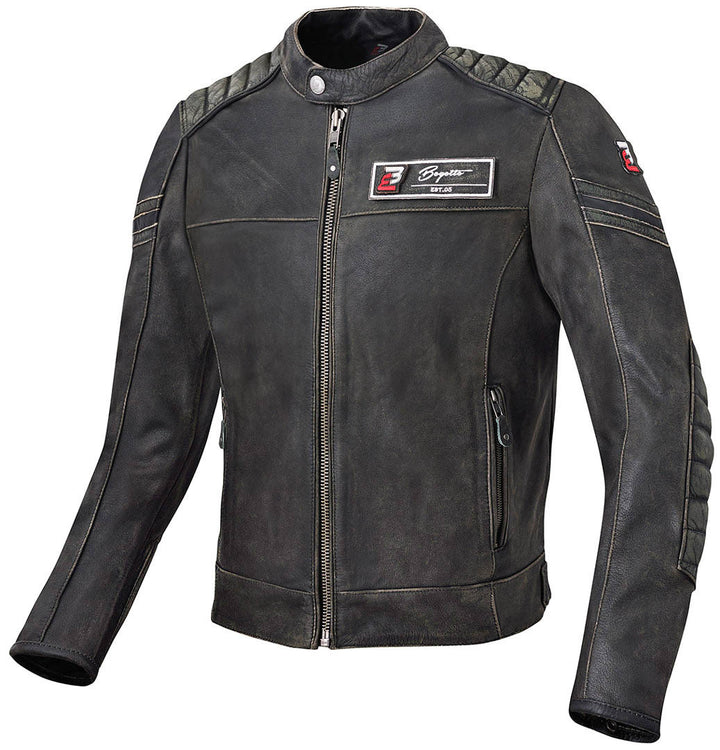 A Good Brand Bogotto Black-X Motorradjacke – Leder, Mit