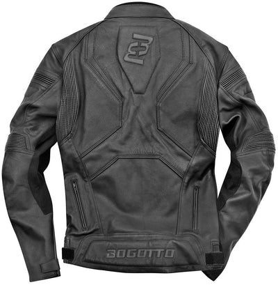 Bogotto Black-X Motorcylce Leather Jacket#color_black