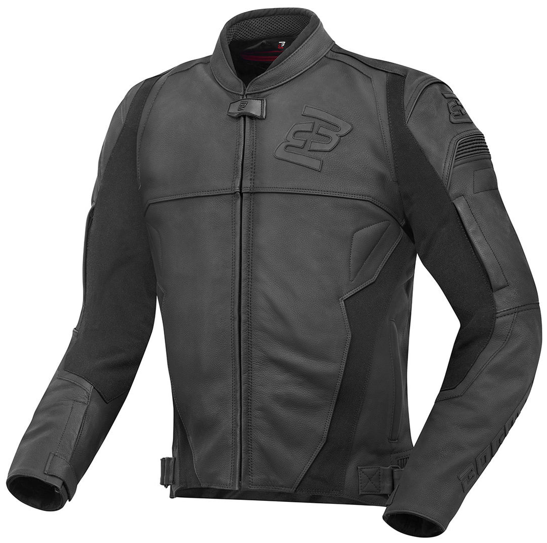 Bogotto Black X Motorcylce Leather Jacket