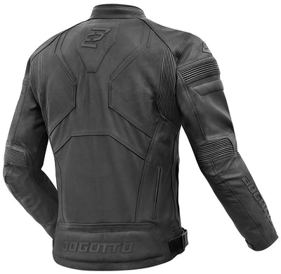 Bogotto Black-X Motorcylce Leather Jacket#color_black