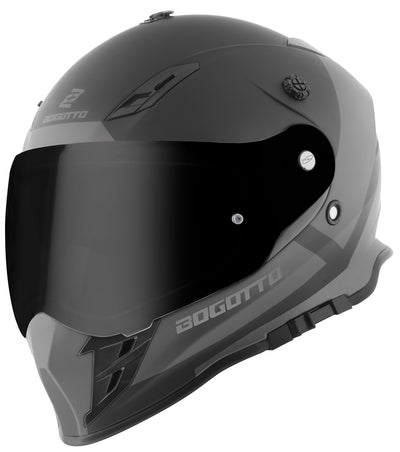Bogotto V331 Pro Tour Enduro Helmet#color_black-grey